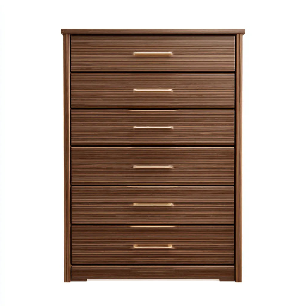 Armario con cajones 80x45x130 cm - madera marrón - diseño vertical clásico para almacenamiento en sala de estar