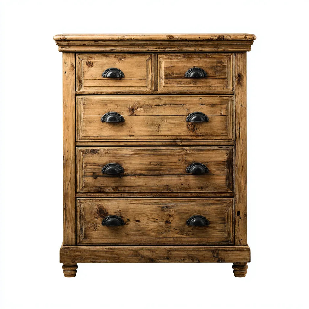 Armario con cajones de madera 88×46×112 cm - marrón - diseño clásico vertical para sala de estar